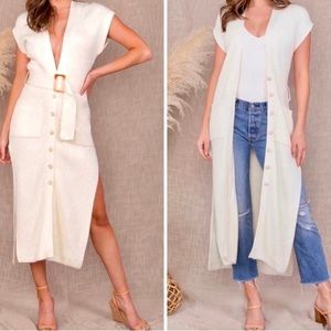 Malibu Bum, black sweater dress, size S & M